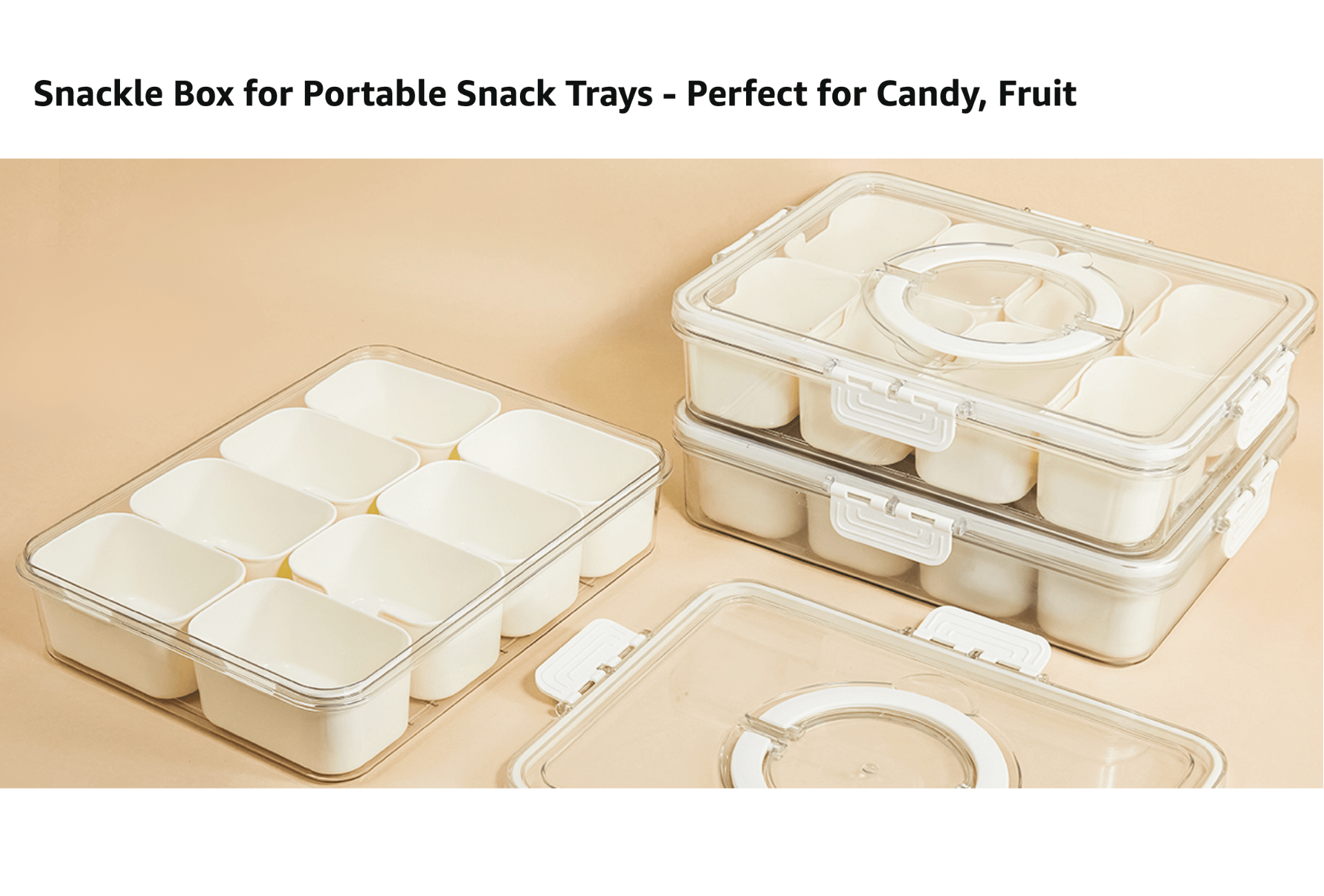 Portable Fruit Storage Containers for Fridge, 8 Compartments Snack Box Container NO.FS001 Portable Fruit Storage Containers for Fridge, 8 Compartments Snack Box Container NO.FS001