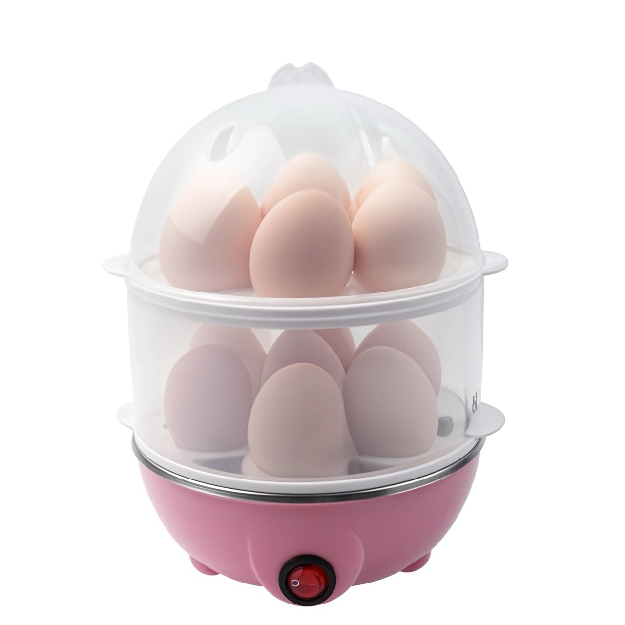 Electric Egg Cooker Boiler Maker Soft,  14 Egg Capacity Two Layer Egg Maker NO.KSA001