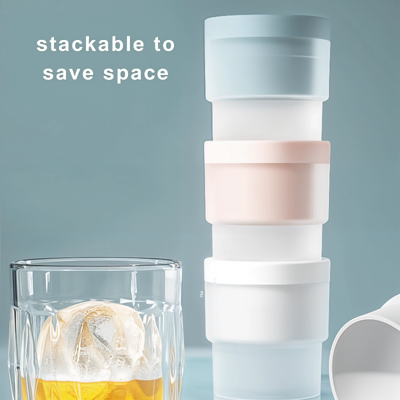 Ice Ball Maker Mold, Large Whiskey Ice Cubes Mold Round Ice Cube Mold, NO.STG005