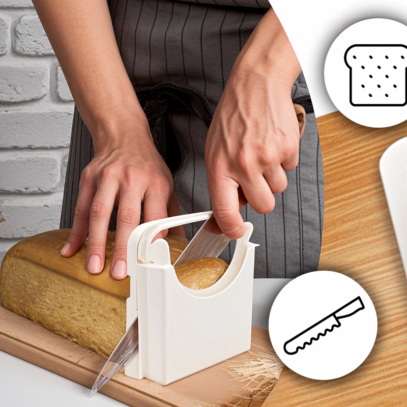 Plastic Bread Slicer Machine and Compact Bread Slicing Guide 4 Size NO.STG008