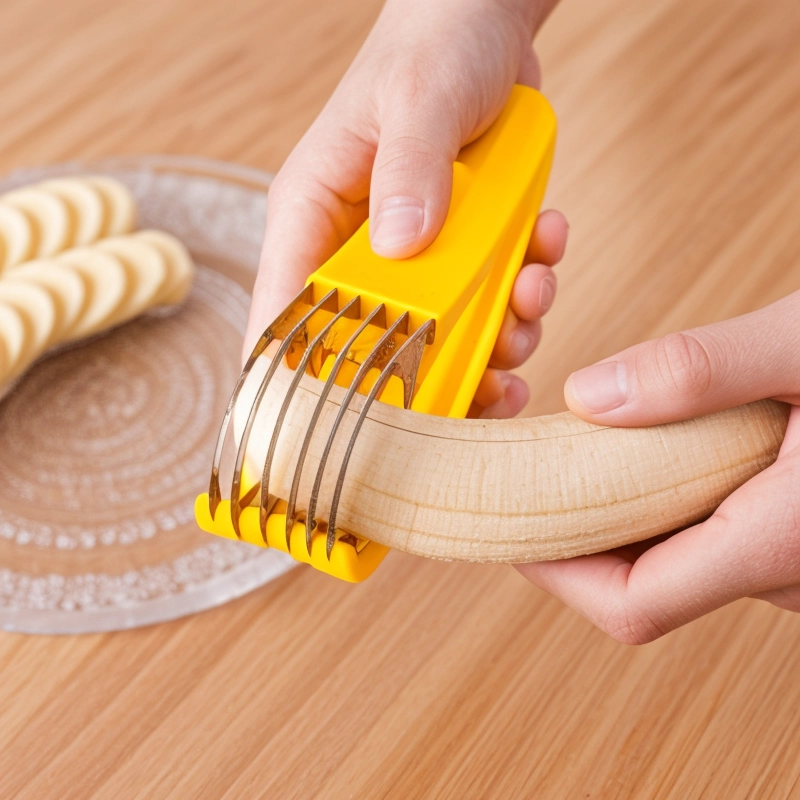 Banana Slicer,Fruit and Vegetable Salad Peeler Cutter NO.FVT012