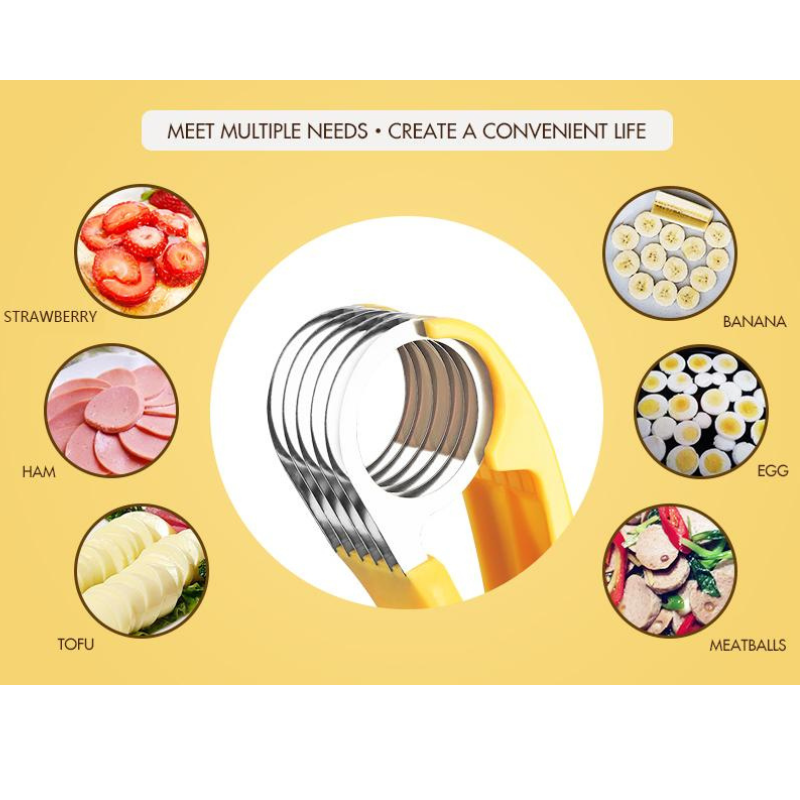 Banana Slicer,Fruit and Vegetable Salad Peeler Cutter NO.FVT012