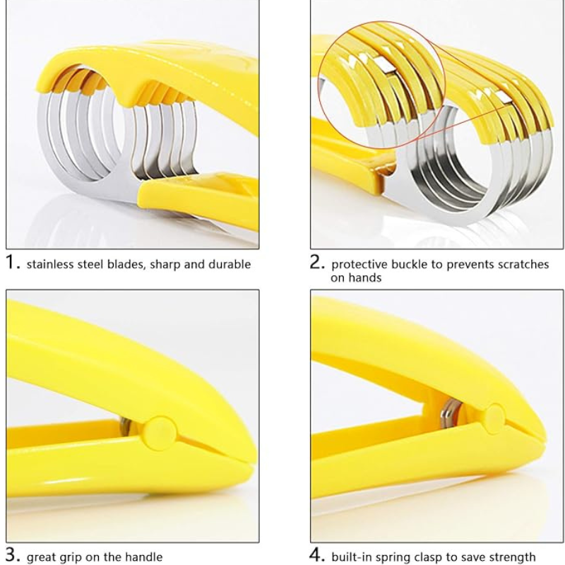 Banana Slicer,Fruit and Vegetable Salad Peeler Cutter NO.FVT012