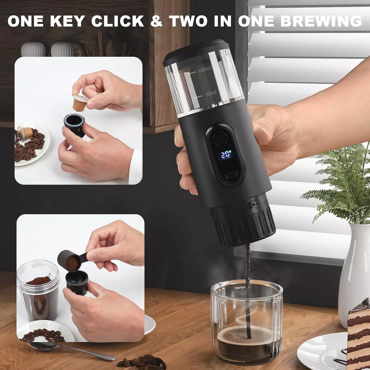 Wireless portable espresso machine NO.KSA004 Wireless portable espresso machine NO.KSA004