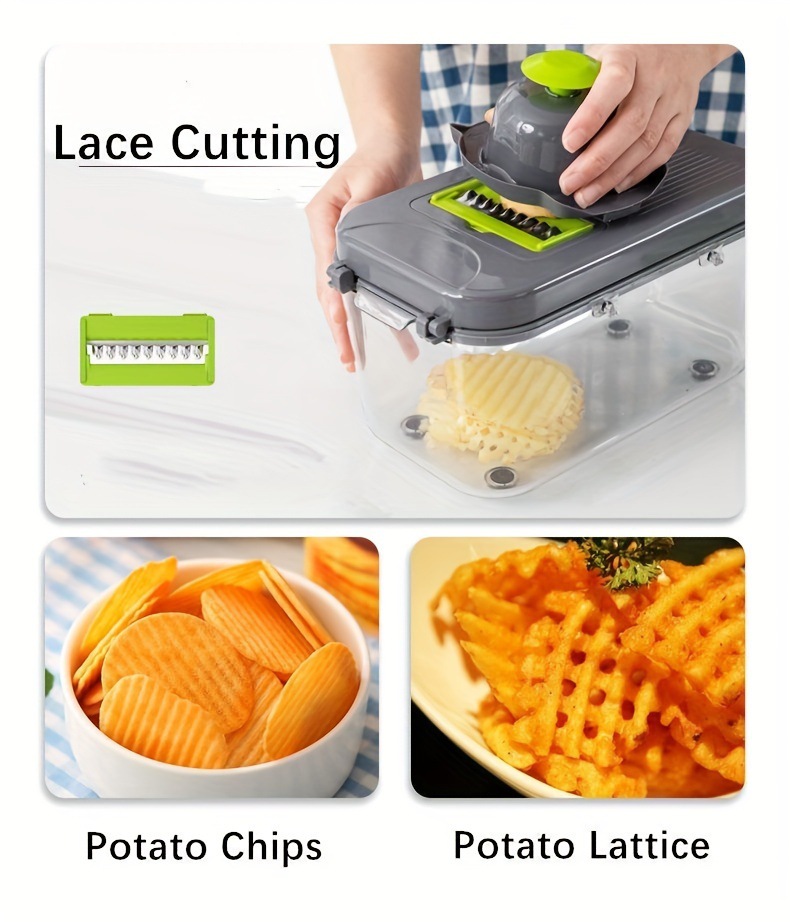 Vegetable Chopper 13pcs blades NO.FVT006