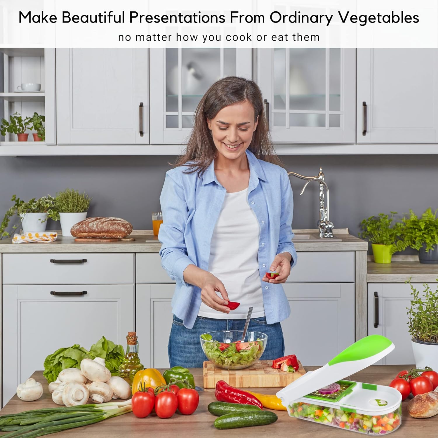 2 in 1  Vegetable Chopper NO.FVT034