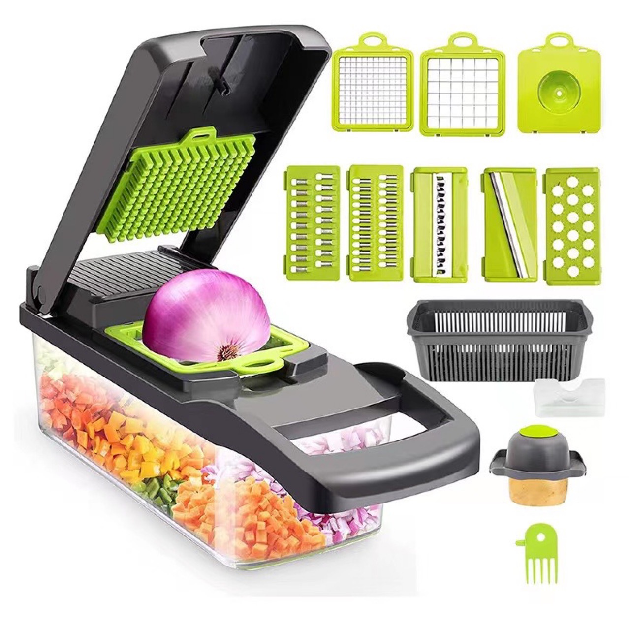Vegetable chopper 7pcs blades NO.FVT040