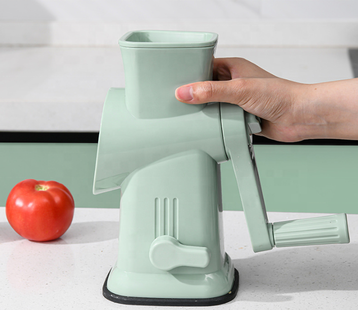 Hand Crank Vegetable Cutter 6pcs blades NO.FVT043